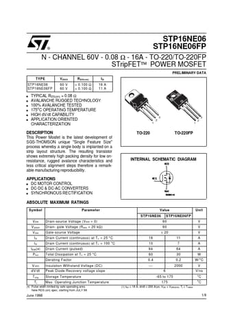  Datasheet Preview Page 1