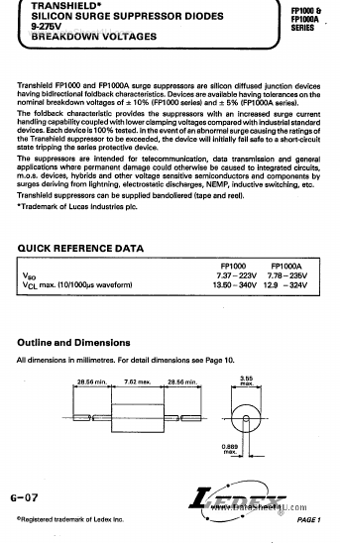  Datasheet Preview Page 1