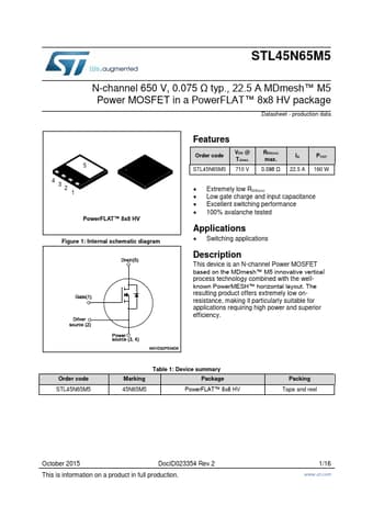  Datasheet Preview Page 1