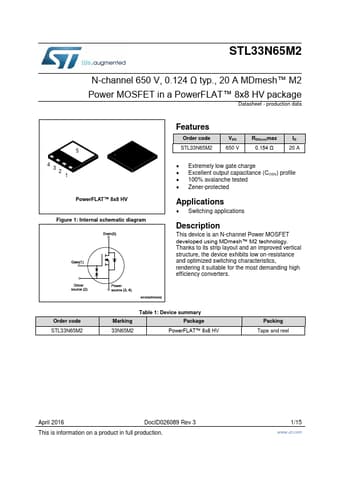  Datasheet Preview Page 1