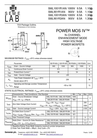  Datasheet Preview Page 1