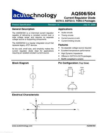  Datasheet Preview Page 1