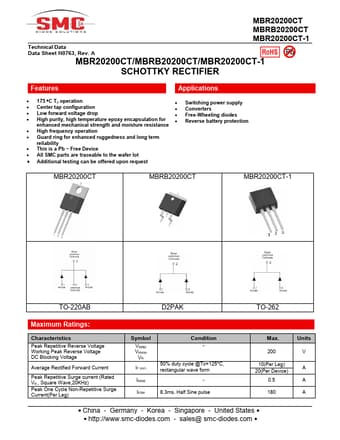  Datasheet Preview Page 1