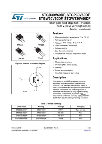  Datasheet Preview Page 1