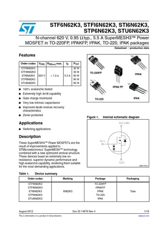  Datasheet Preview Page 1