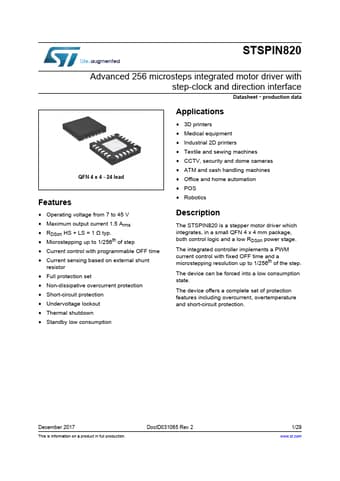  Datasheet Preview Page 1