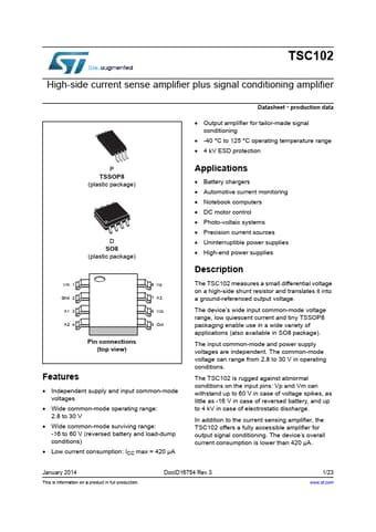  Datasheet Preview Page 1