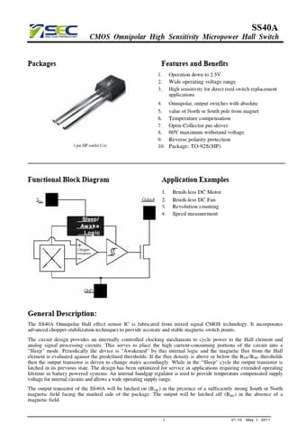  Datasheet Preview Page 1