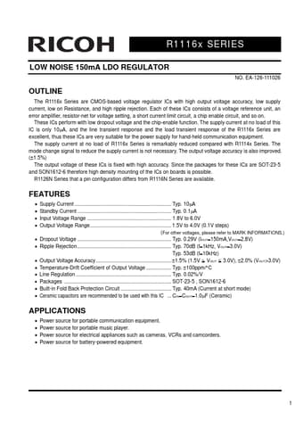  Datasheet Preview Page 1