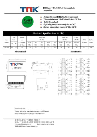  Datasheet Preview Page 1