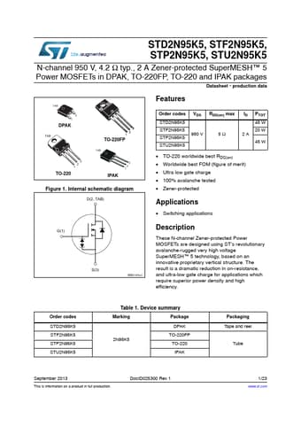  Datasheet Preview Page 1