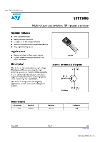  Datasheet Preview Page 1