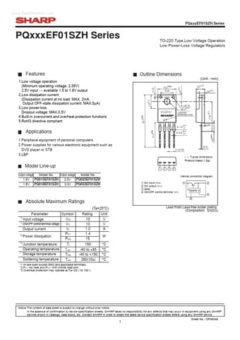  Datasheet Preview Page 1
