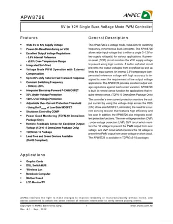  Datasheet Preview Page 1