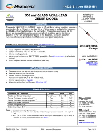  Datasheet Preview Page 1