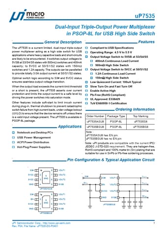  Datasheet Preview Page 1