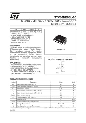  Datasheet Preview Page 1