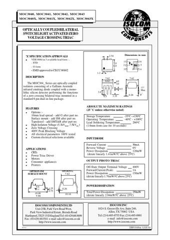 Datasheet Preview Page 1