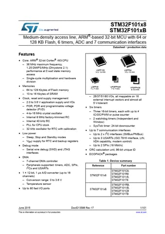  Datasheet Preview Page 1