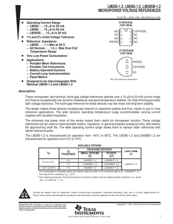  Datasheet Preview Page 1
