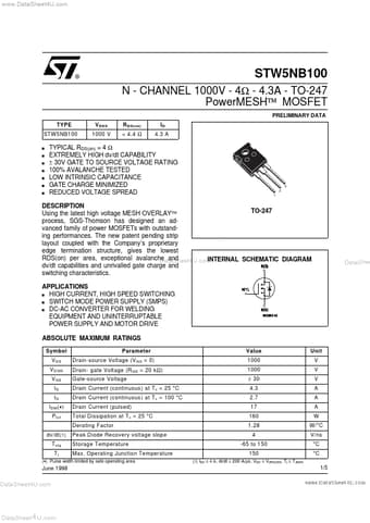  Datasheet Preview Page 1