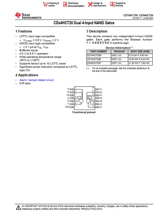  Datasheet Preview Page 1
