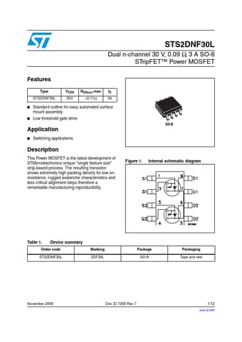  Datasheet Preview Page 1