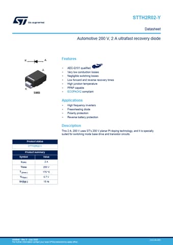  Datasheet Preview Page 1