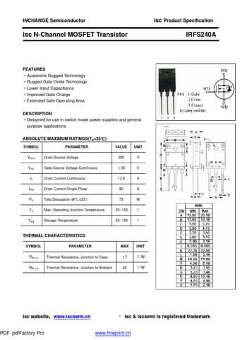  Datasheet Preview Page 1
