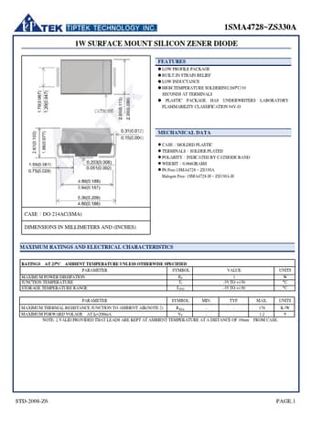  Datasheet Preview Page 1