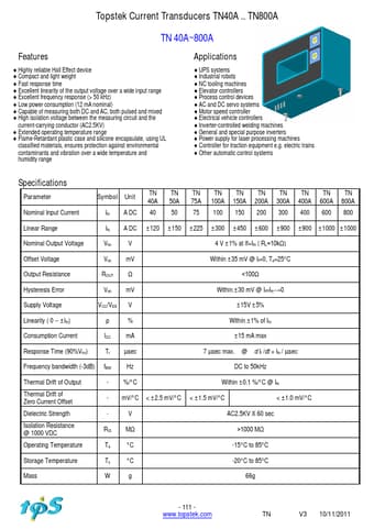  Datasheet Preview Page 1
