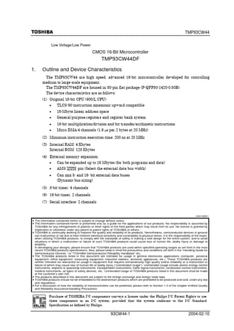  Datasheet Preview Page 1