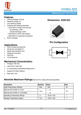  Datasheet Preview Page 1