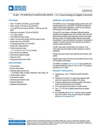  Datasheet Preview Page 1
