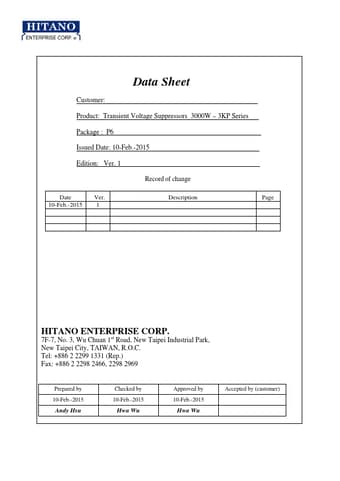 Datasheet Preview Page 1