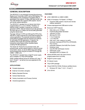  Datasheet Preview Page 1