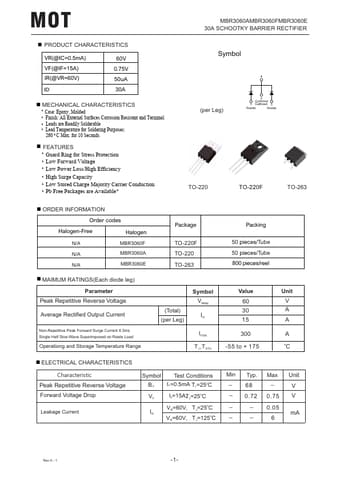  Datasheet Preview Page 1