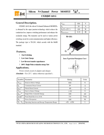  Datasheet Preview Page 1
