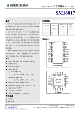  Datasheet Preview Page 1