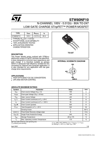  Datasheet Preview Page 1