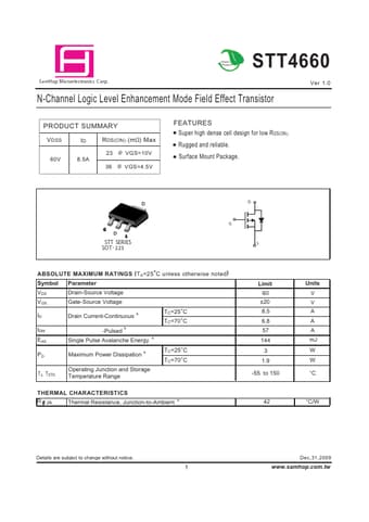  Datasheet Preview Page 1
