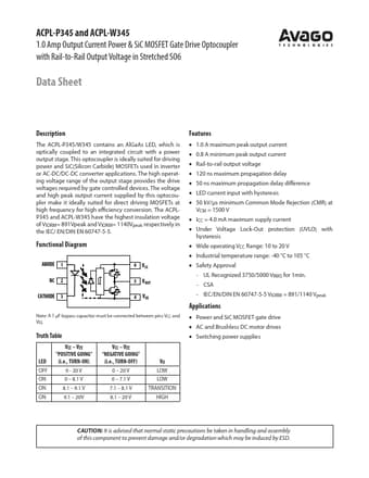 Datasheet Preview Page 1