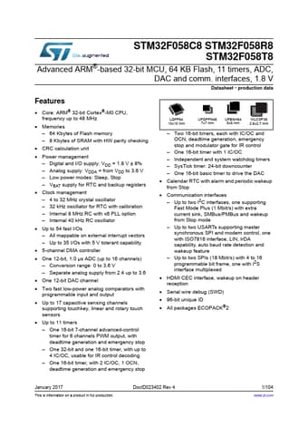  Datasheet Preview Page 1
