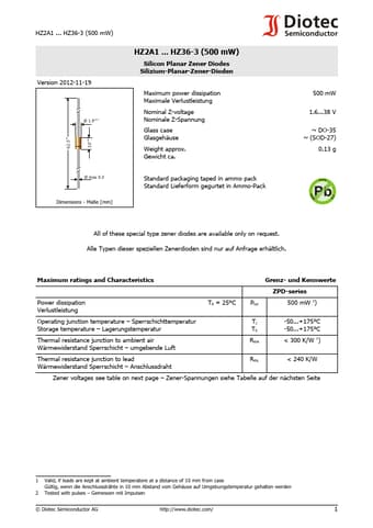  Datasheet Preview Page 1