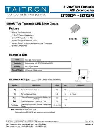  Datasheet Preview Page 1