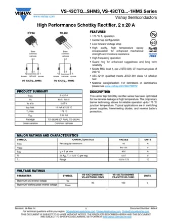  Datasheet Preview Page 1