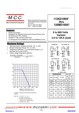  Datasheet Preview Page 1