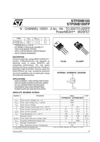  Datasheet Preview Page 1