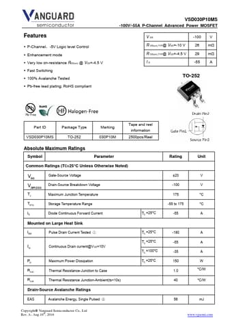  Datasheet Preview Page 1