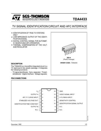  Datasheet Preview Page 1